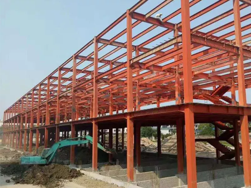 Construção de armazém de estrutura de aço ecológica