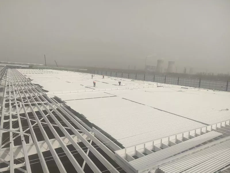 Construção de edifícios de aço industrial