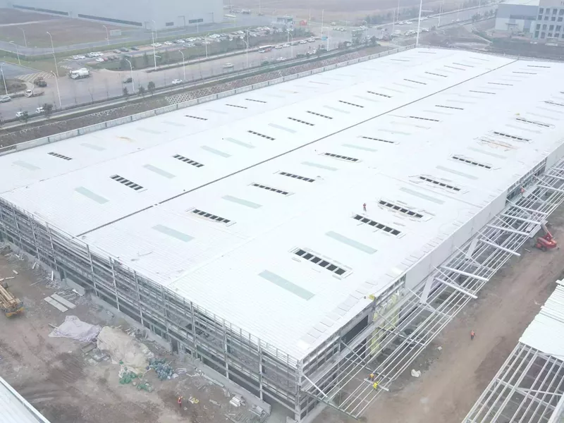 Grande estrutura de aço de estrutura de construção da parede do painel