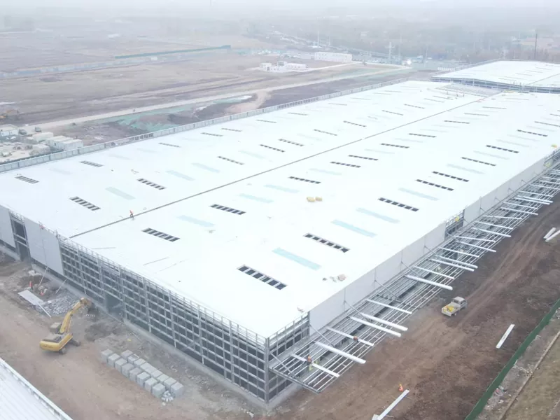 Edifício de armazém de metal pré -fabricado