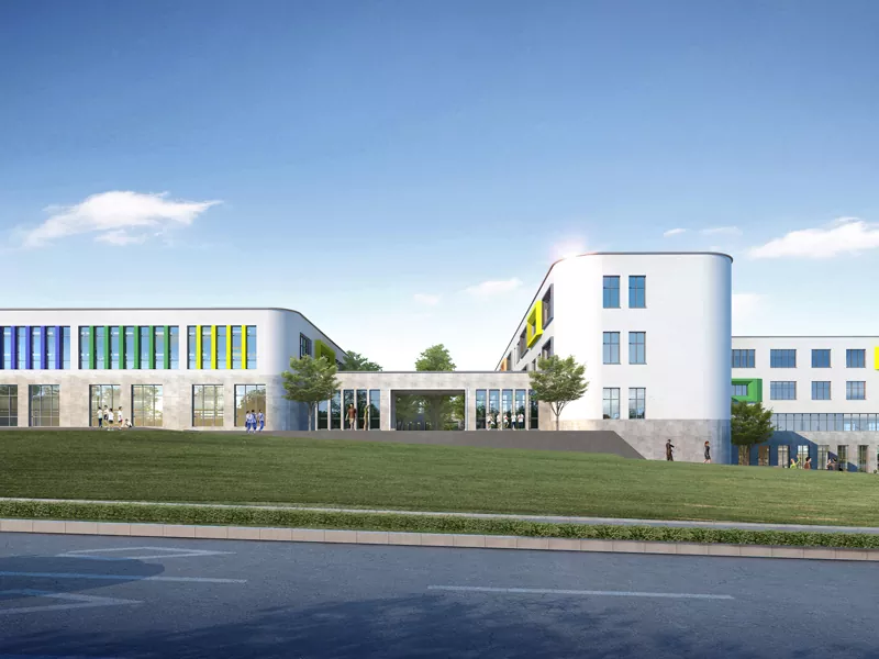 Edifício da escola de estrutura de aço pré -fabricada