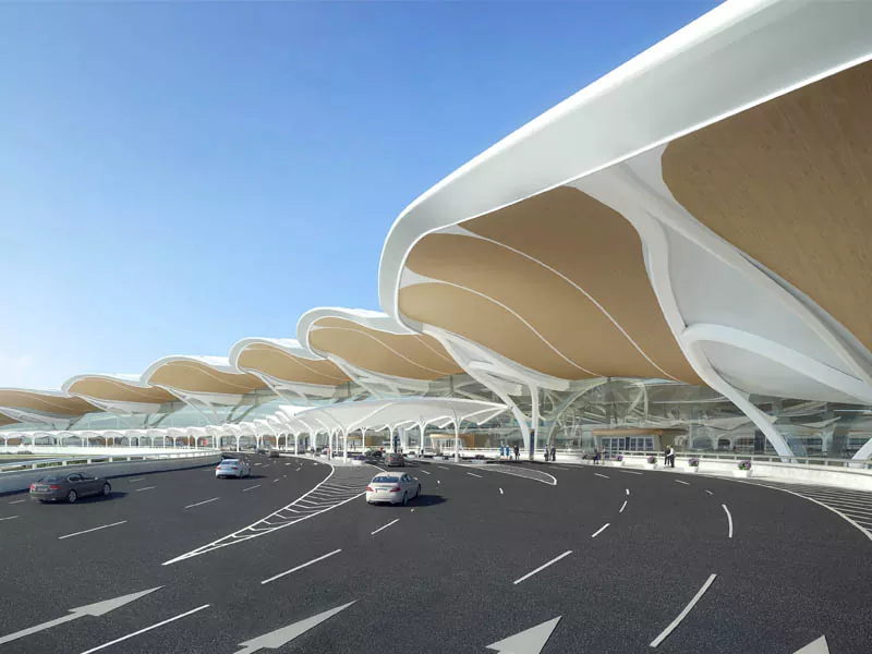 Terminal de aeroporto de construção de estrutura de aço