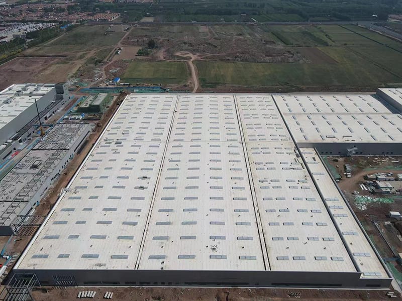 Armazém abrangente de estrutura de aço