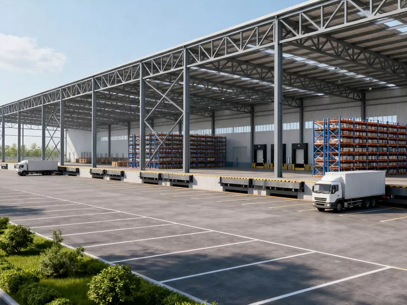 Edifício do Centro de Distribuição com Estrutura Metálica