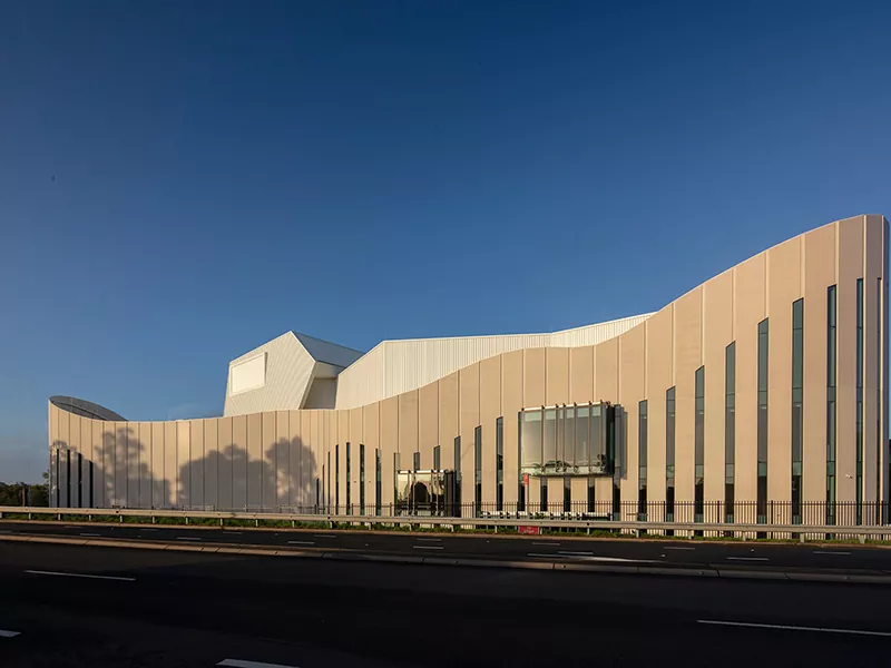 Edifício de teatro de estrutura de aço